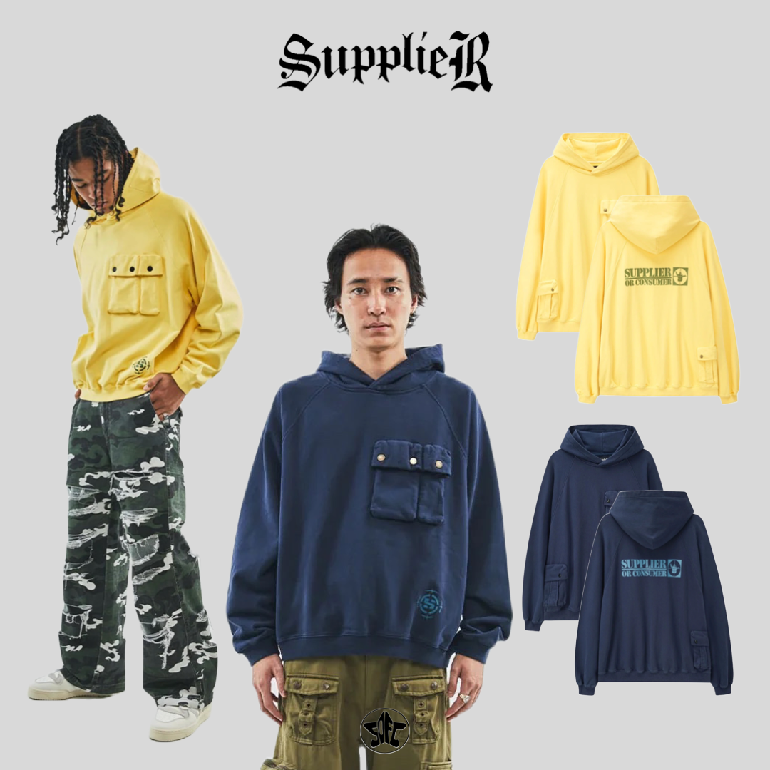 SUPPLIER Cargo Pocket Hoodie多口袋帽Tee