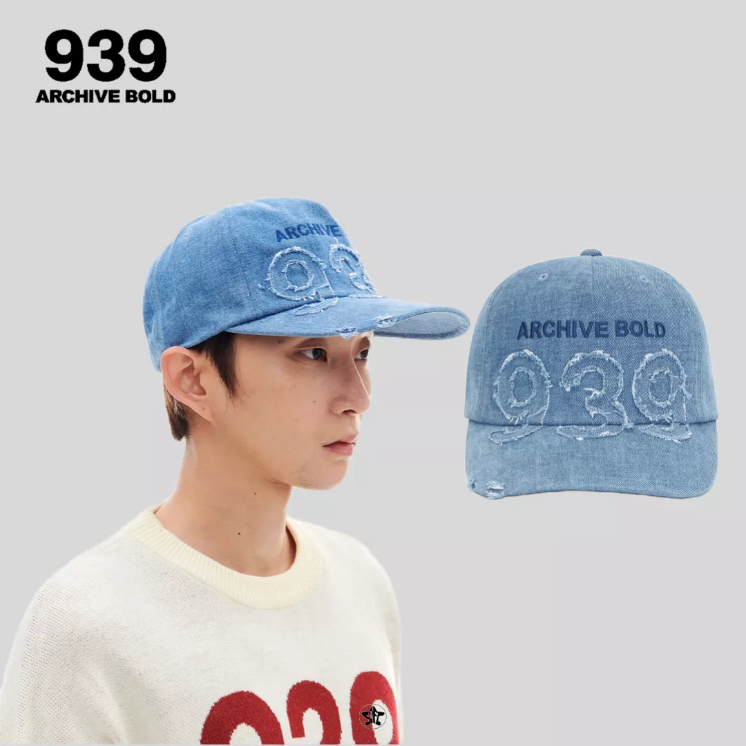 ARCHIVE BOLD 939 APPLIQUE DENIM 5-PANEL CAP老帽