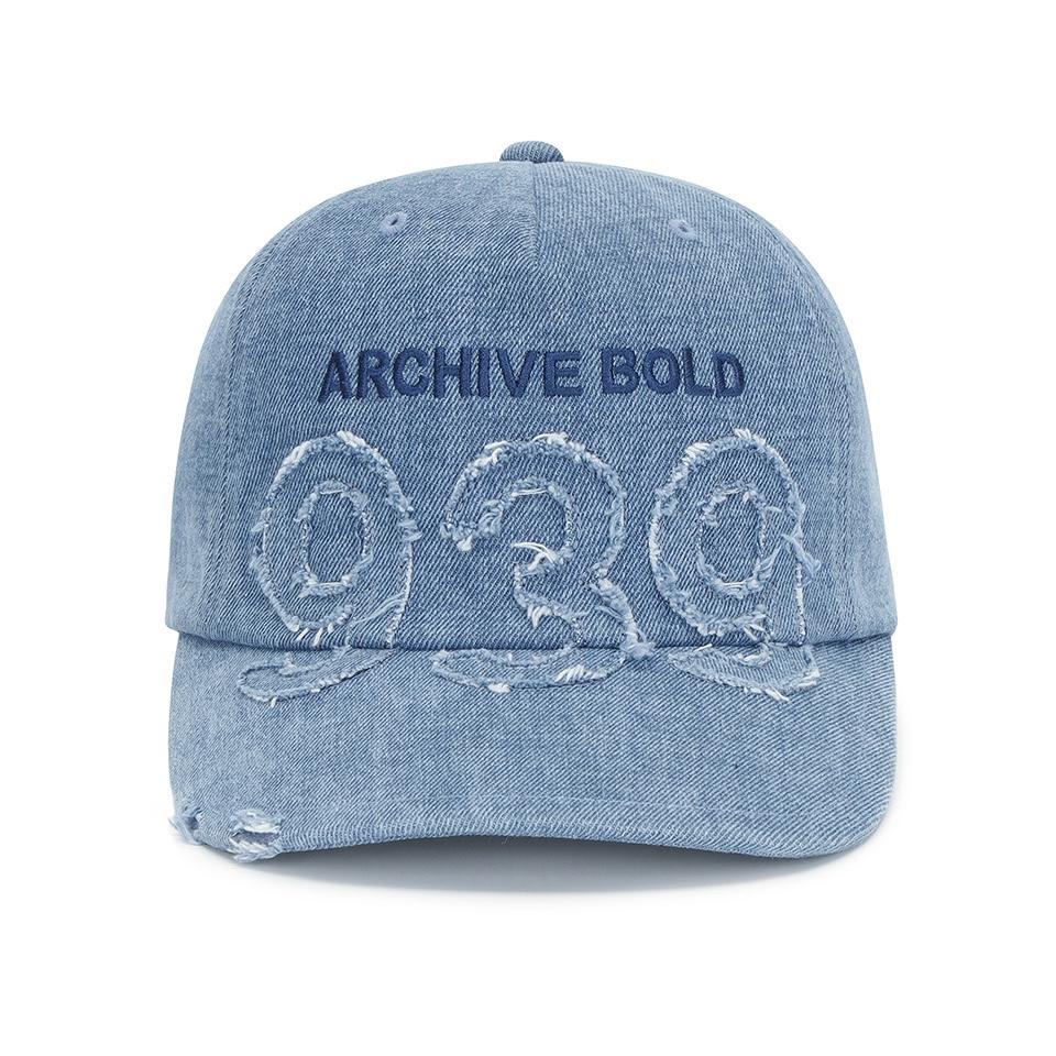 ARCHIVE BOLD 939 APPLIQUE DENIM 5-PANEL CAP老帽