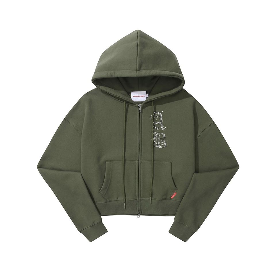 ARCHIVE BOLD 939 AB CROP HOOD ZIP-UP短版連帽外套