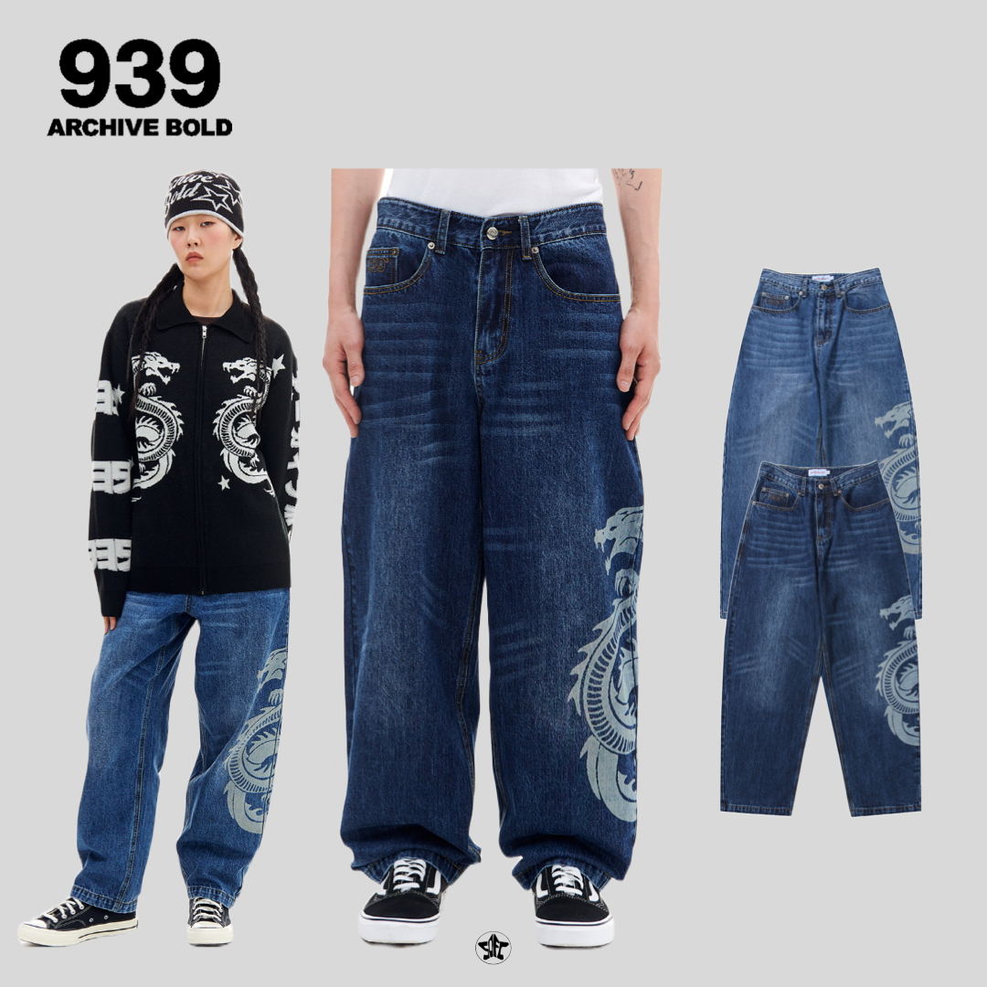 ARCHIVE BOLD 939 DRAGON DENIM PANTS牛仔褲