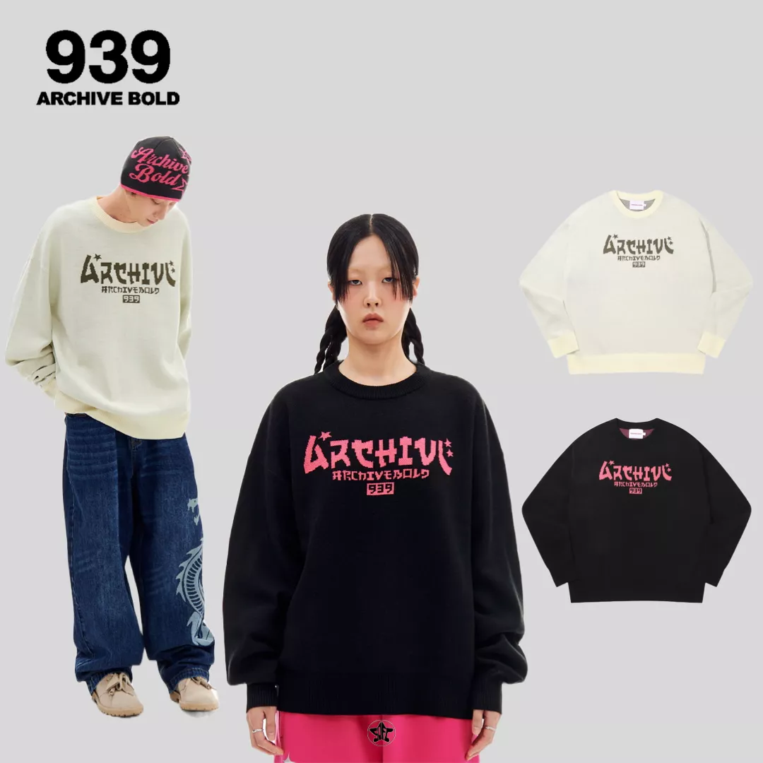 ARCHIVE BOLD 939 JP LOGO KNIT針織毛衣