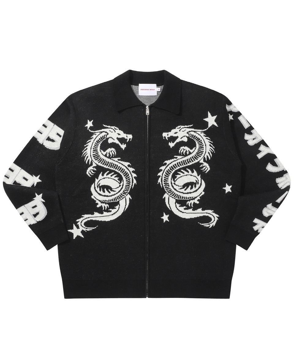 ARCHIVE BOLD 939 DRAGON KNIT ZIP-UP外套