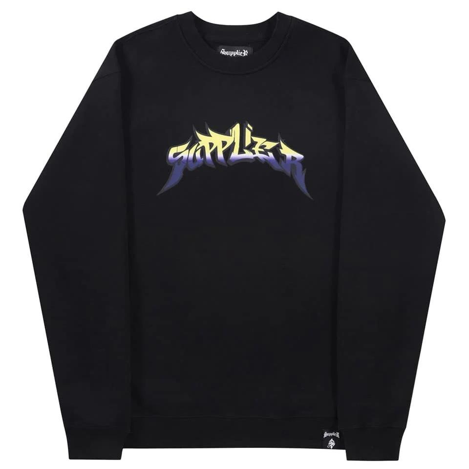 SUPPLIER Graffiti Logo Crewneck美式塗鴉字母LOGO大學Tee