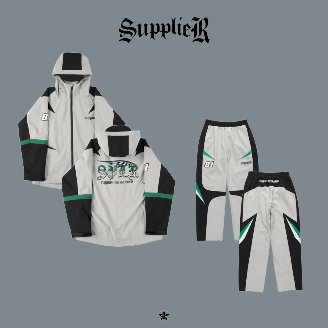 SUPPLIER Racing Tech Jacket and Pants衝鋒尼龍套裝