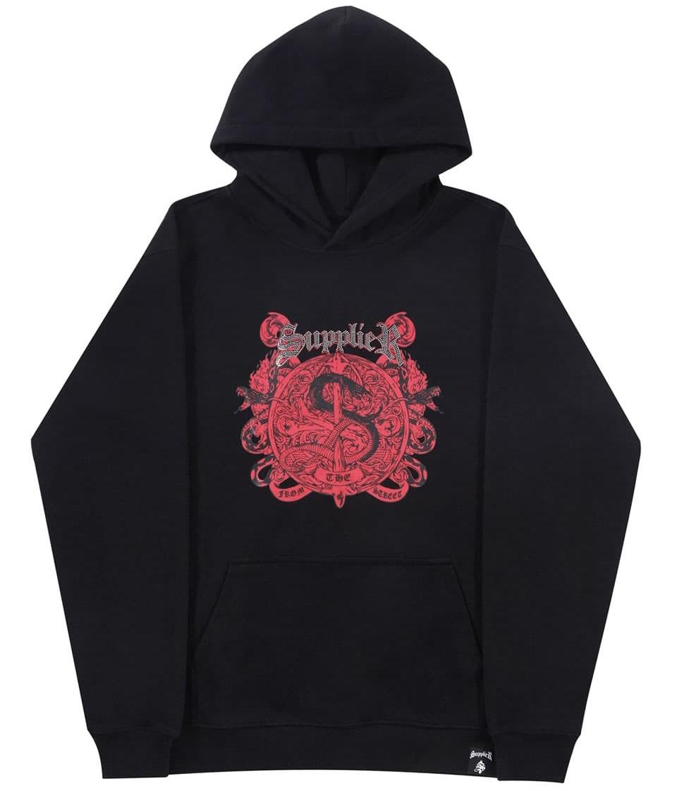 SUPPLIER Snake Emblem Hoodie蛇圖騰印花LOGO帽Tee