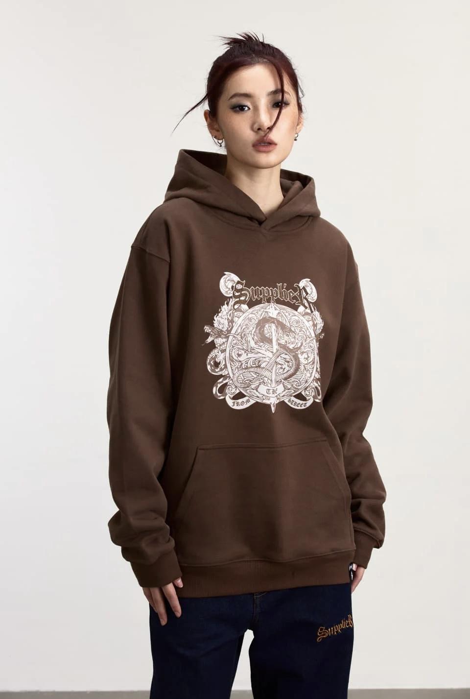 SUPPLIER Snake Emblem Hoodie蛇圖騰印花LOGO帽Tee