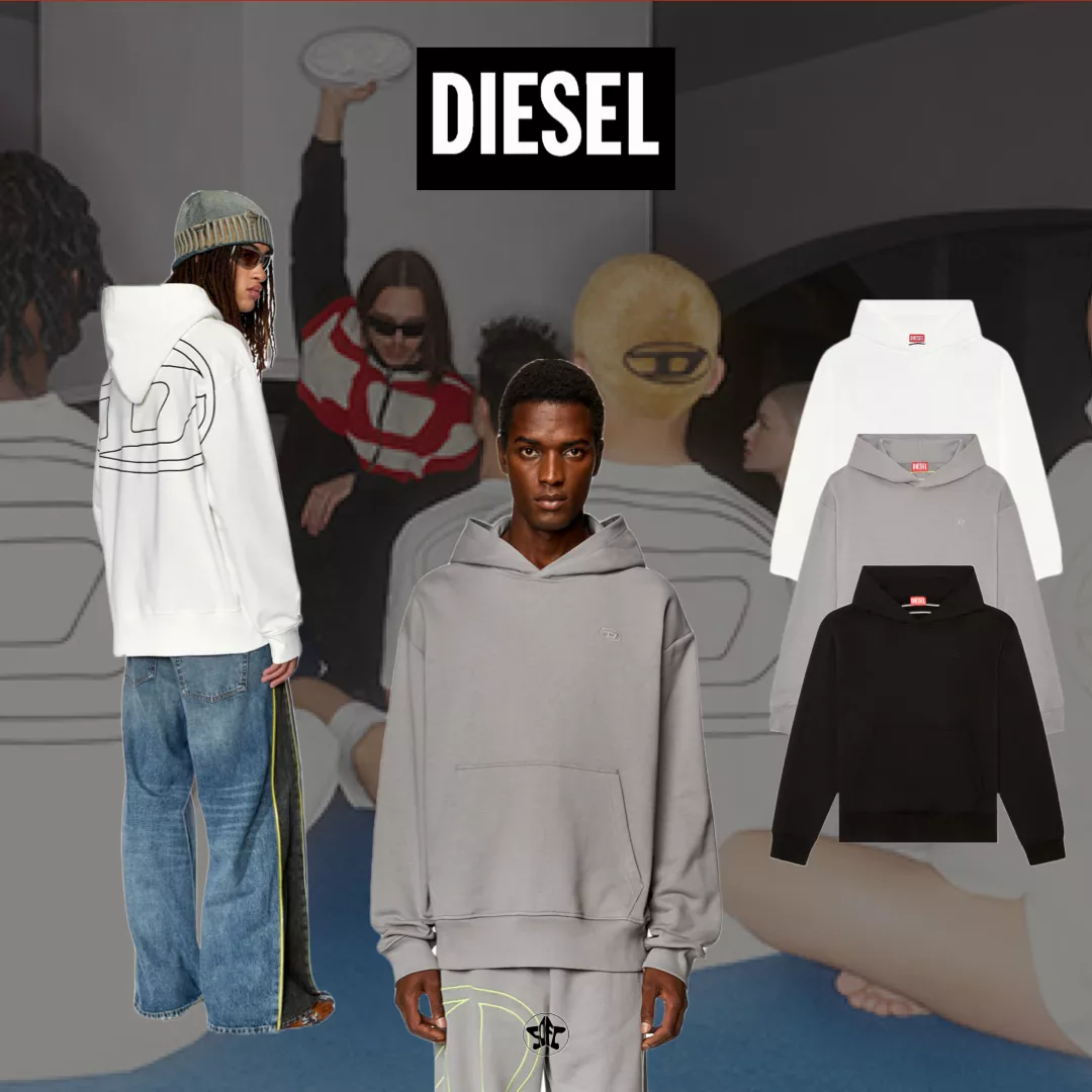 DIESEL 刺繡D小LOGO帽Tee