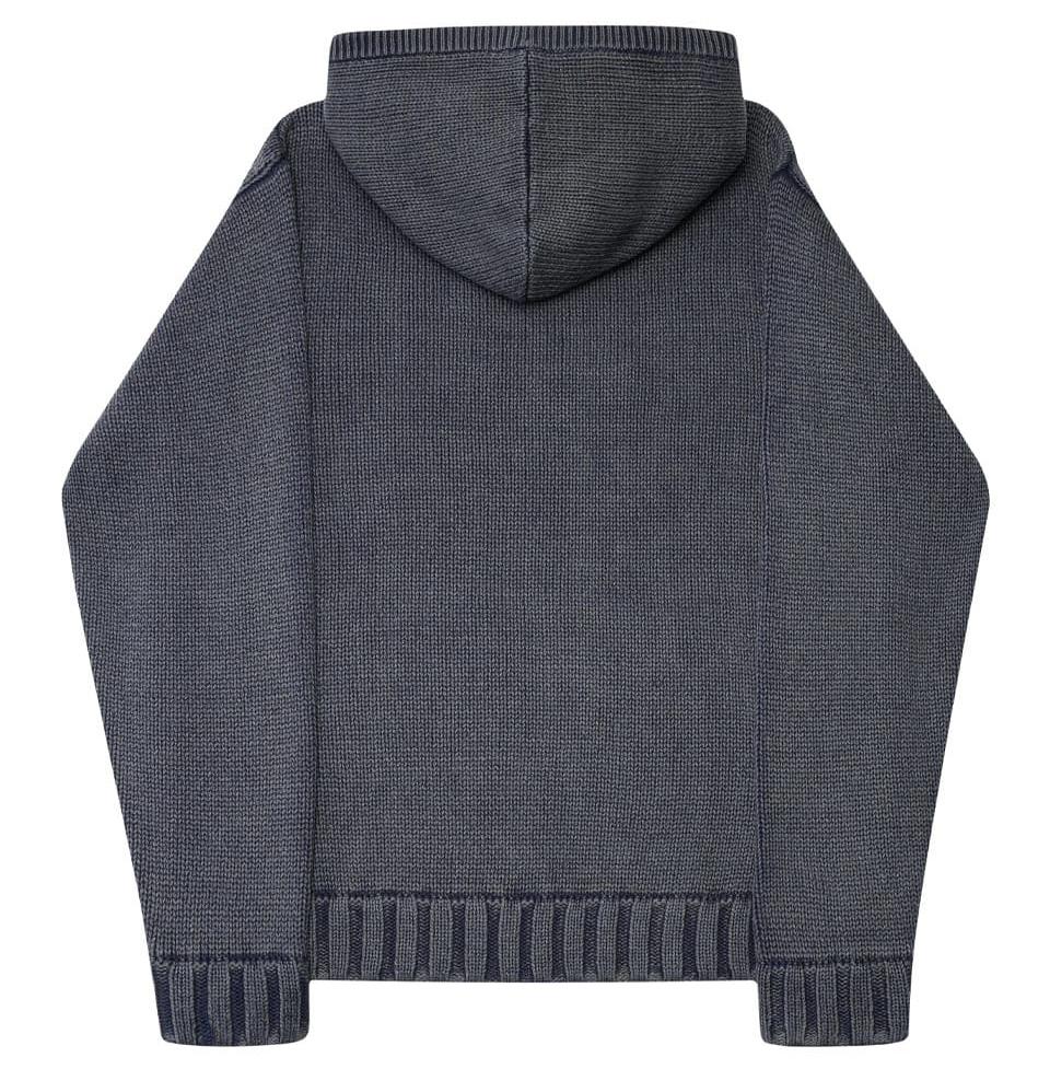 SUPPLIER Washed Logo Knit Hoodie帽Tee