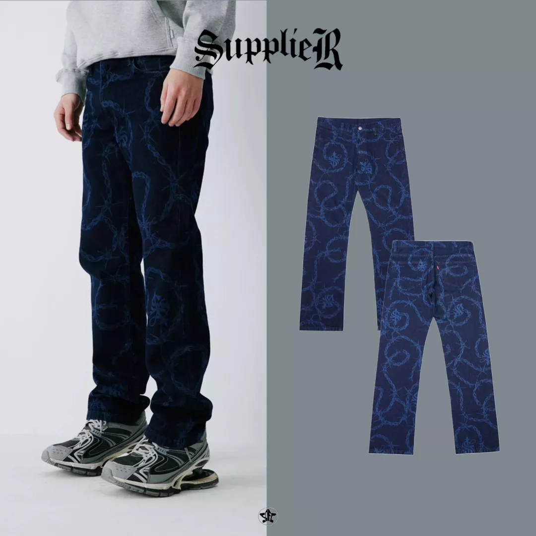 SUPPLIER Cross Chain Denim長褲