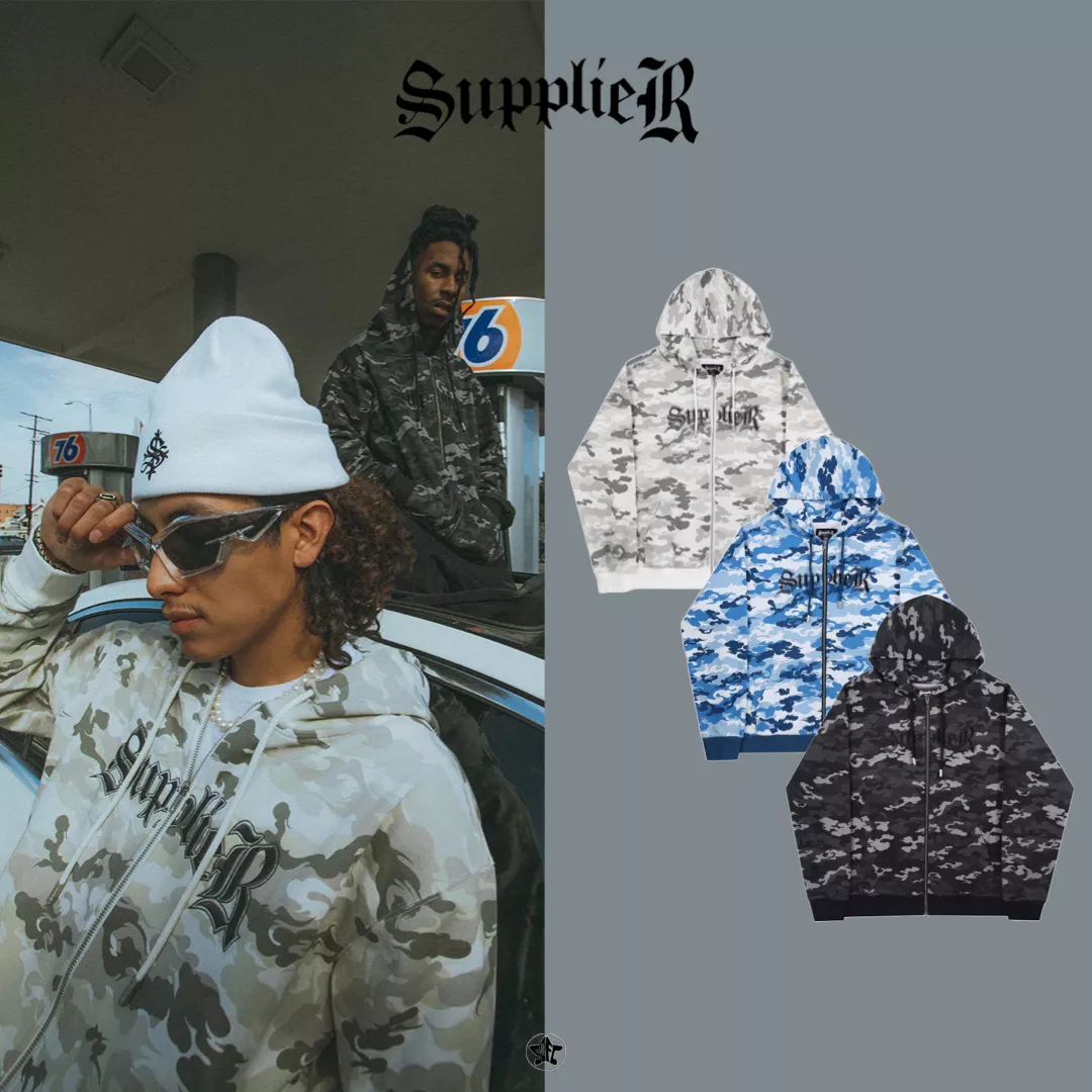 SUPPLIER Cloud Camo Zip Hoodie連帽外套