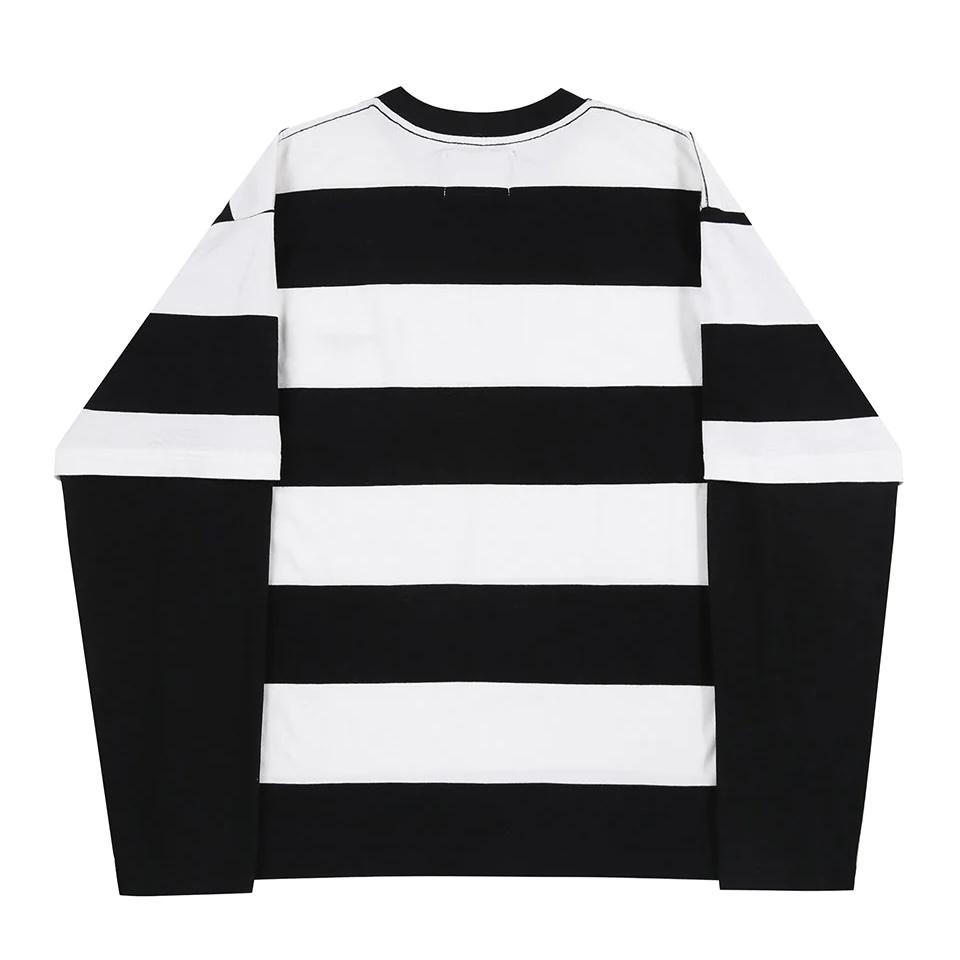 SUPPLIER Layered Border Long Sleeve長Tee