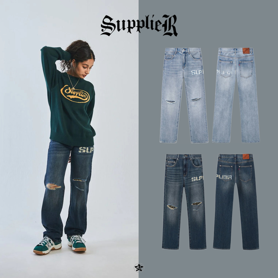 SUPPLIER Logo Denim Pants長褲