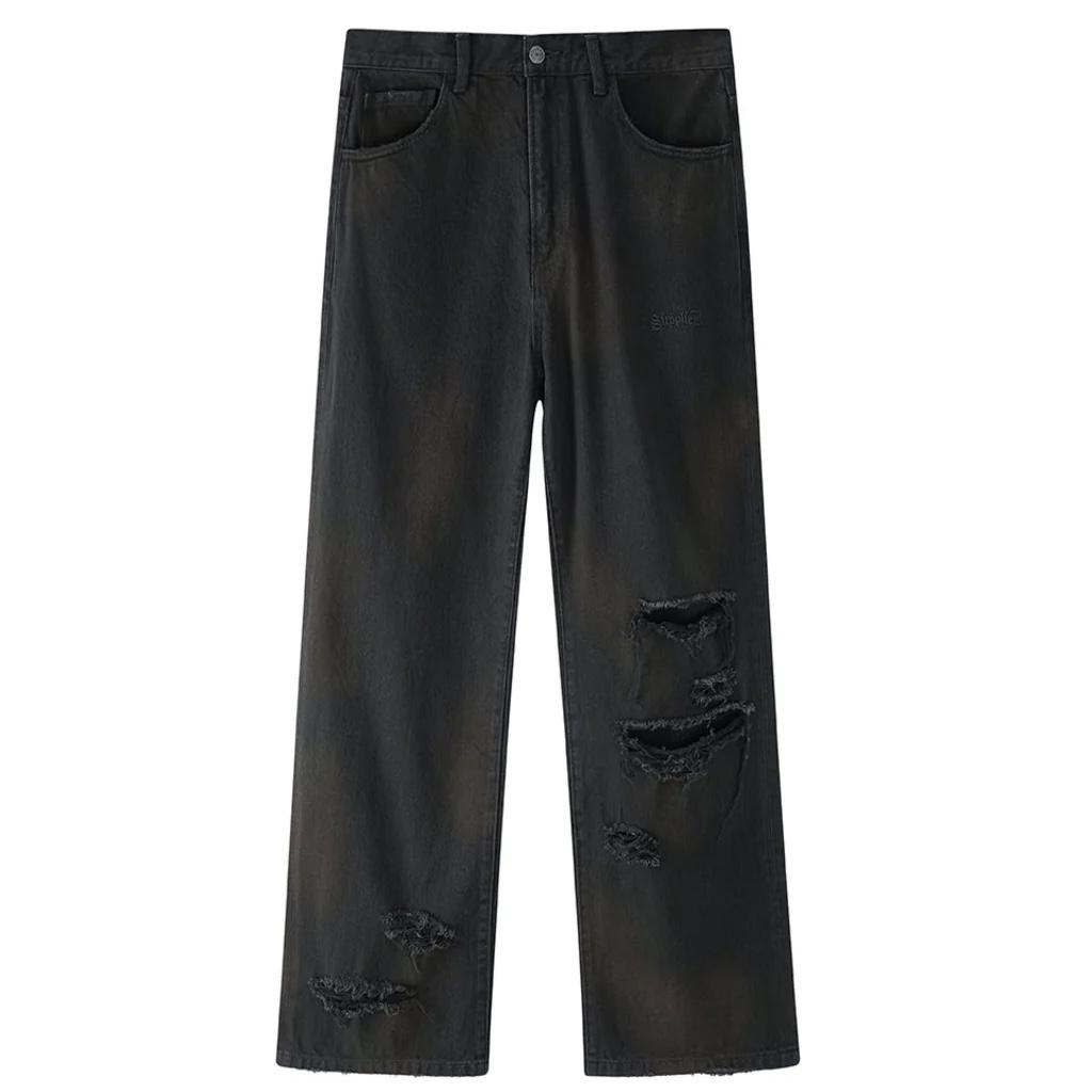 SUPPLIER Back Distressed Denim Pants長褲