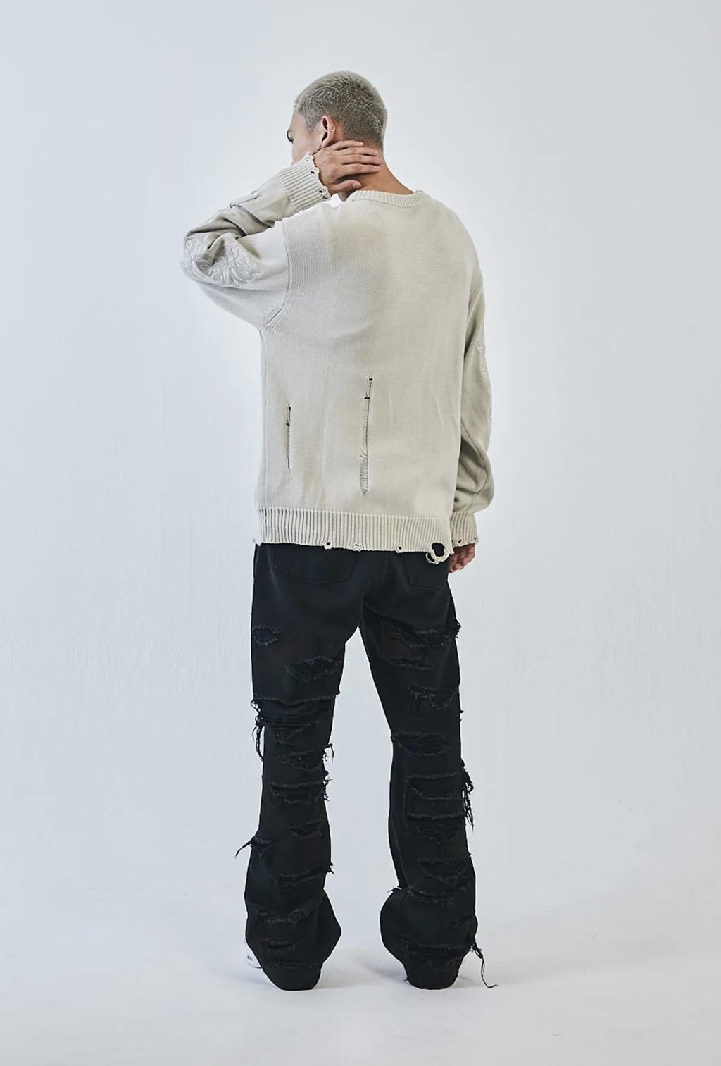 SUPPLIER Back Distressed Denim Pants長褲