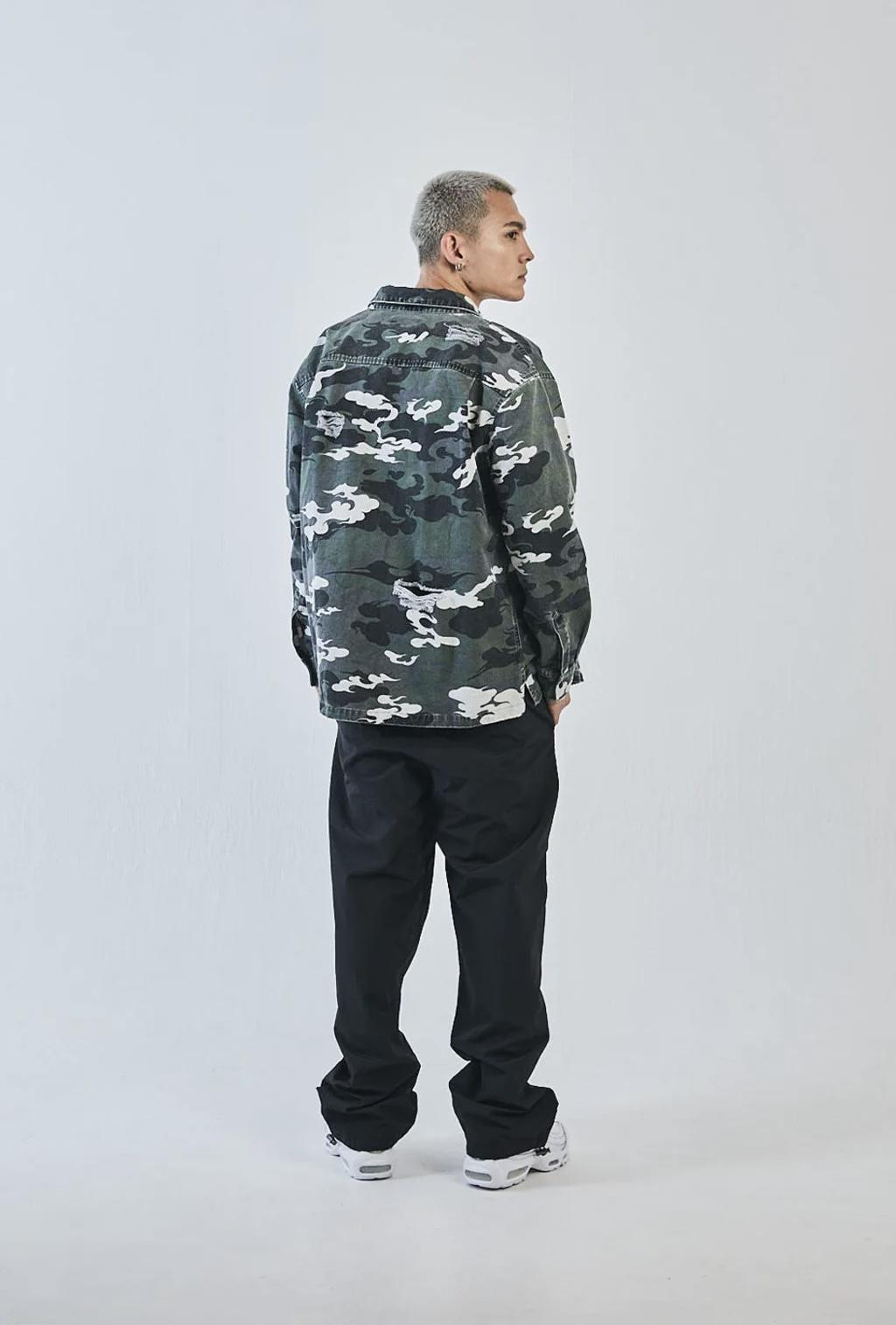 SUPPLIER Distressed Kemuri Camo Shirt襯衫