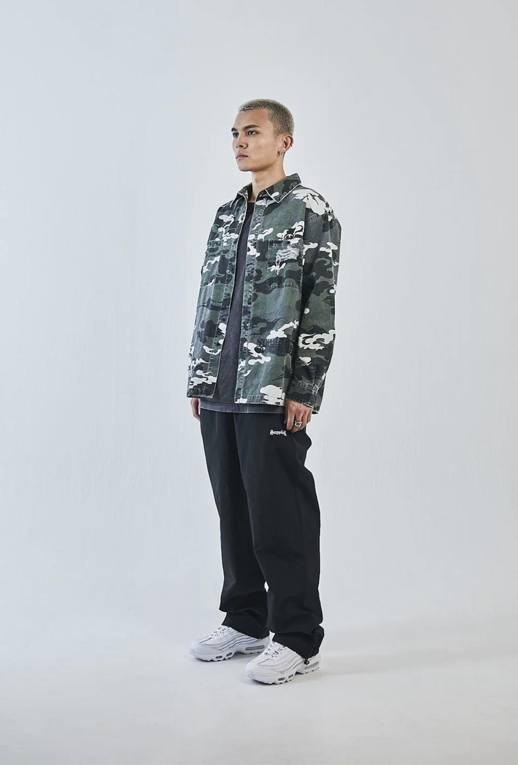 SUPPLIER Distressed Kemuri Camo Shirt襯衫