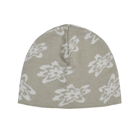 aeae JACQUARD FLOWER BEANIE毛帽