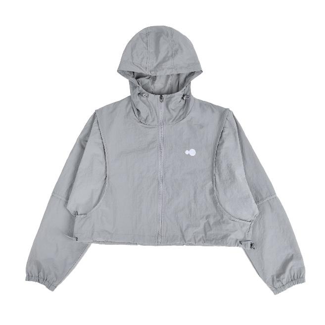 aeae SYMBOL LOGO NYLON CROP JACKET短版連帽外套