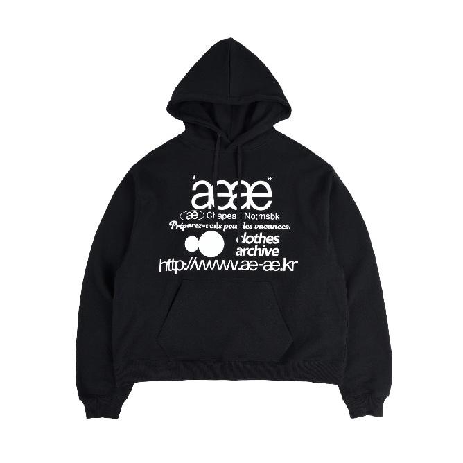 aeae WEB LOGO LOOSED HOODIE 帽Tee