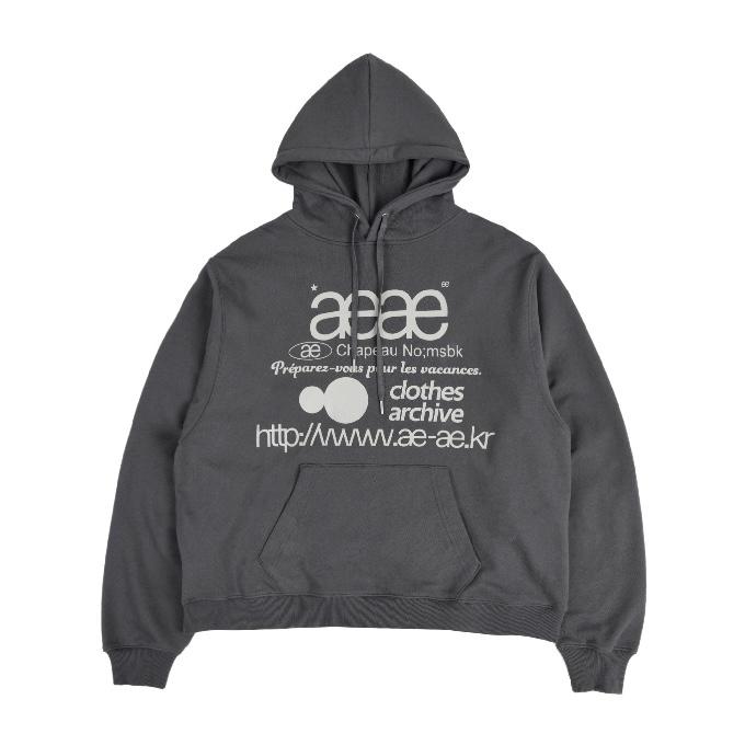 aeae WEB LOGO LOOSED HOODIE 帽Tee