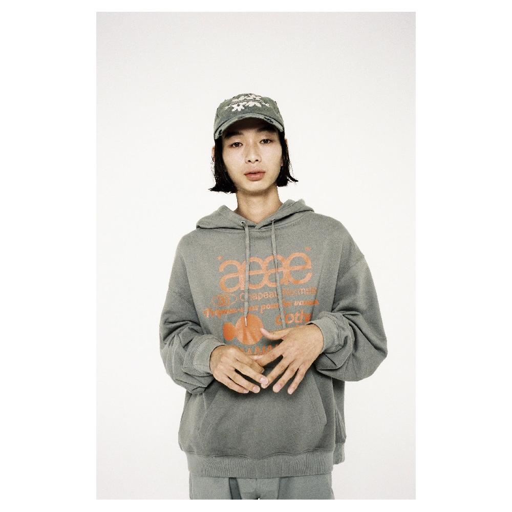 aeae WEB LOGO LOOSED HOODIE 帽Tee