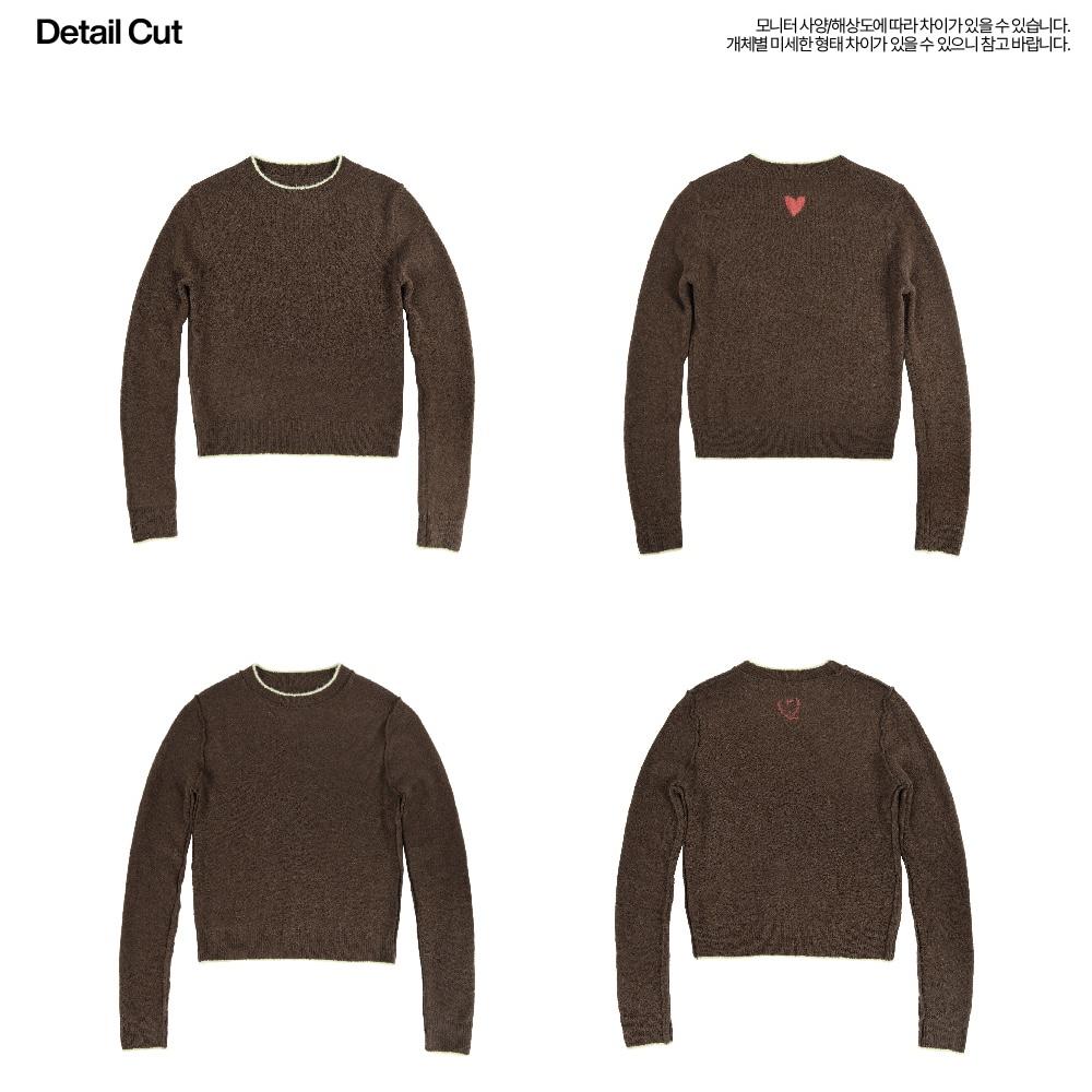 aeae ALPACA COLOR RIB INSIDE-OUT KNIT針織長Tee