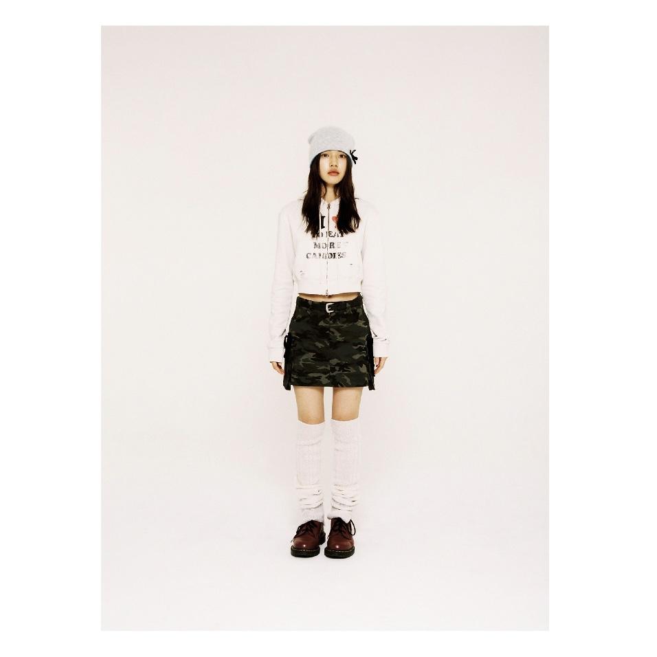 aeae CARGO RIBBON MINI SKIRTS短裙