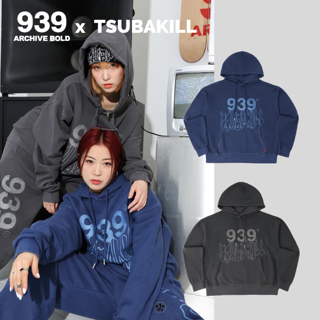 ARCHIVE BOLD 939 x TSUBAKILLコラボレーションロゴフーディー 帽Tee