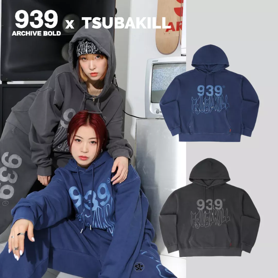 ARCHIVE BOLD 939 x TSUBAKILLコラボレーションロゴフーディー 帽Tee