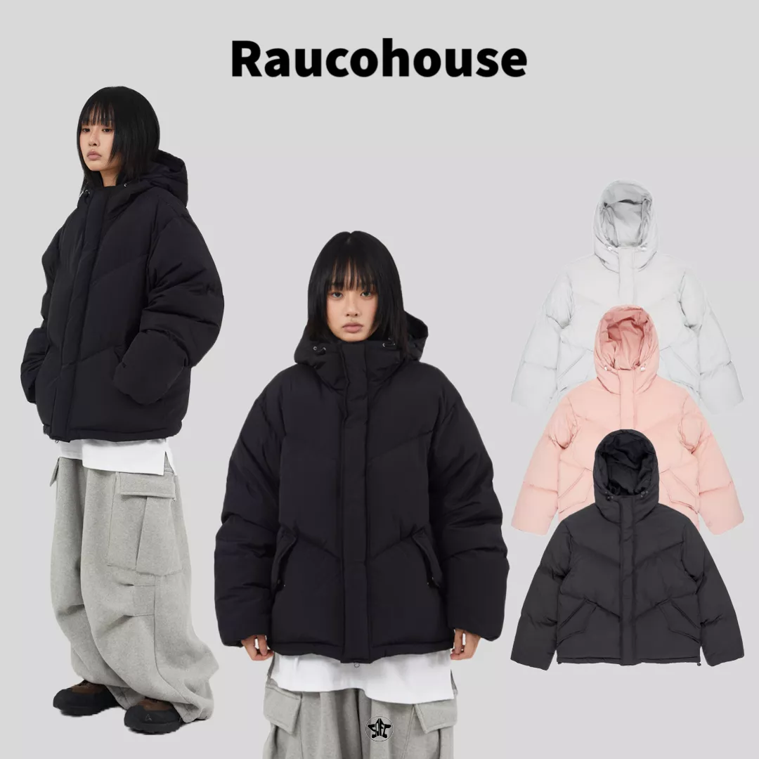 Raucohouse 高領連帽防風羽絨外套