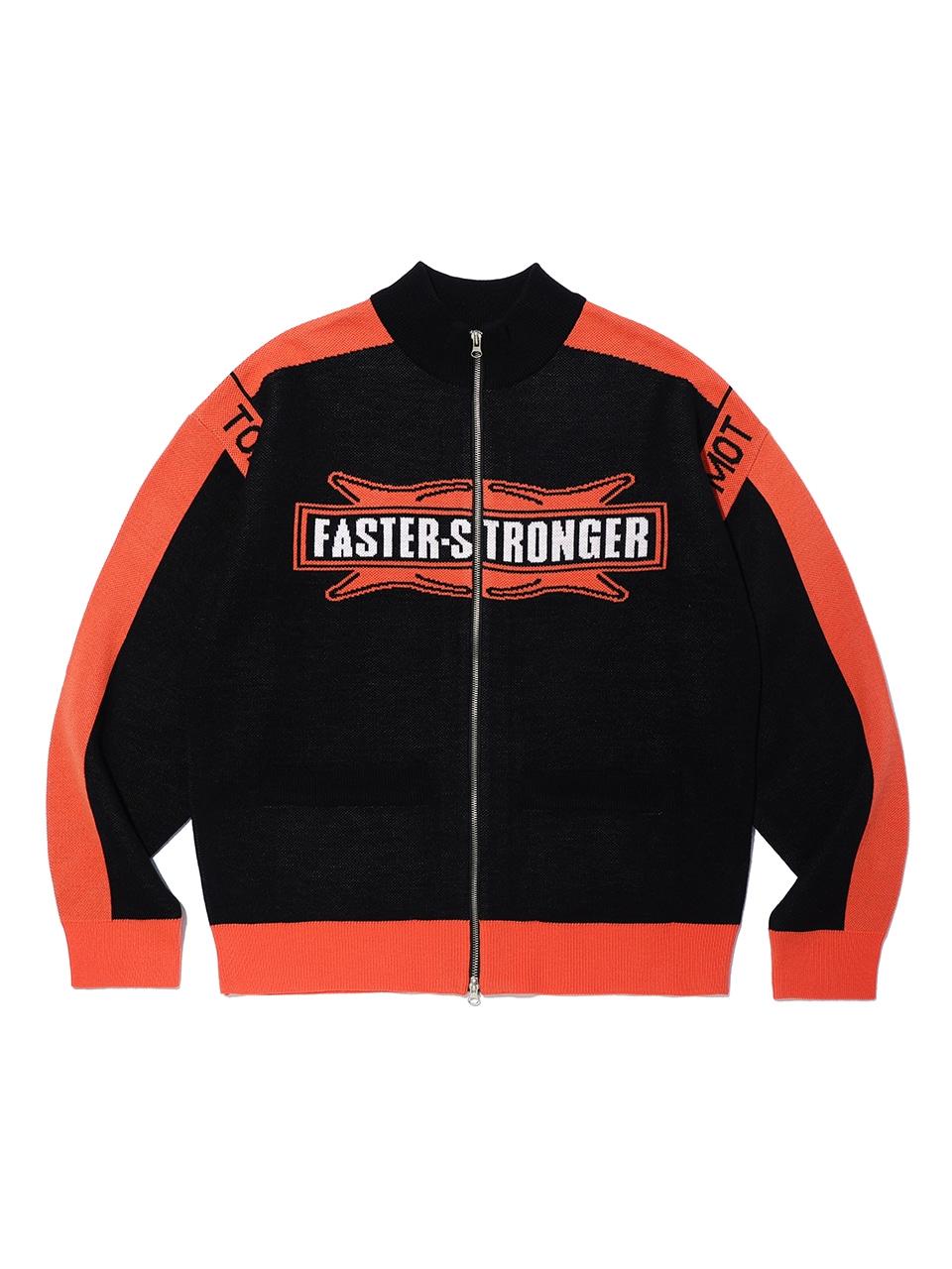 CRITIC FASTER STRONGER RACING ZIP-UP KNIT針織外套