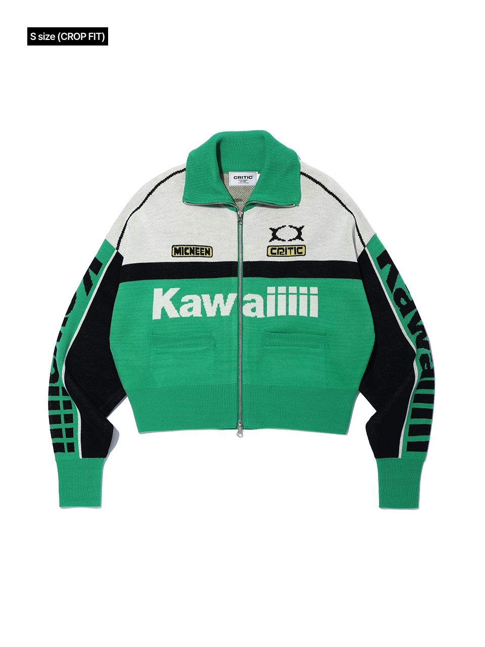 CRITIC KWAIIIII RACING ZIP-UP KNIT翻領針織外套