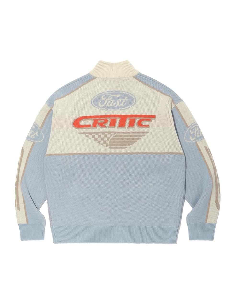 CRITIC RACING ZIP-UP KNIT針織外套