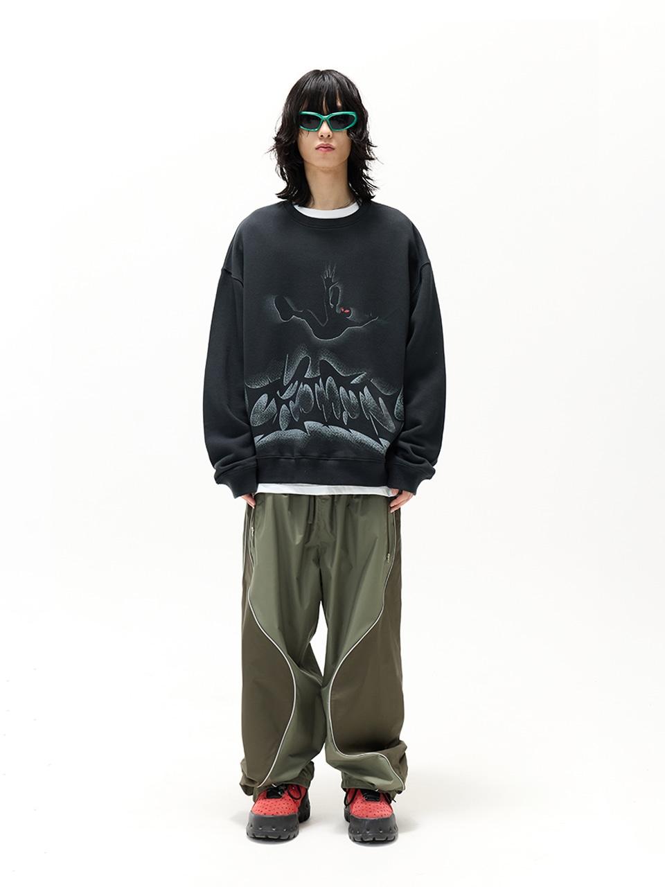 CRITIC EMERGENCY LANDED ALIEN SWEATSHIRTS大學Tee