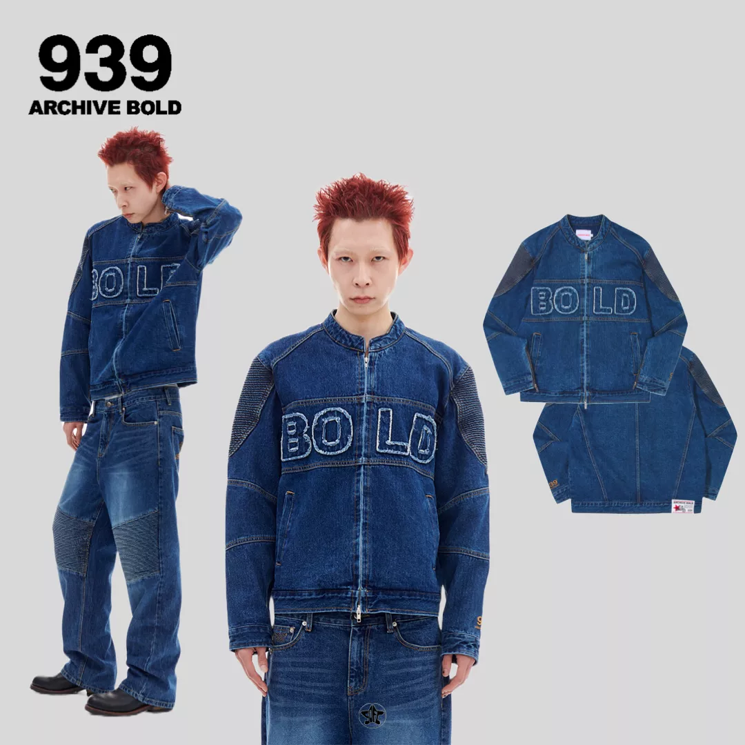 ARCHIVE BOLD 939 BIKER DENIM ZIP JACKET牛仔夾克