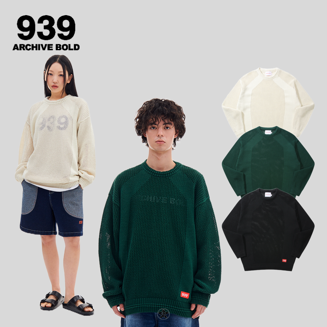 ARCHIVE BOLD 939 PANELED MESH KNIT針織上衣