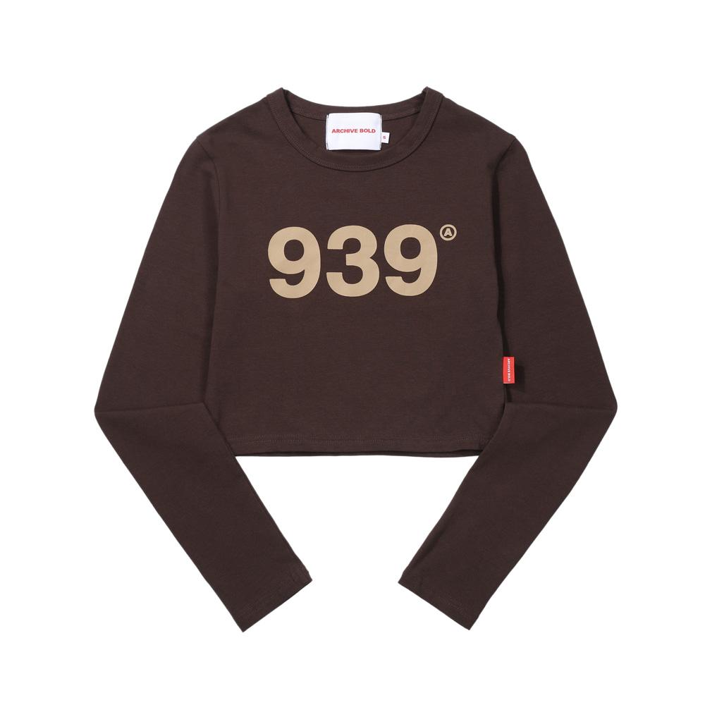 ARCHIVE BOLD 939 LOGO CROP LONG SLEEVE短版上衣