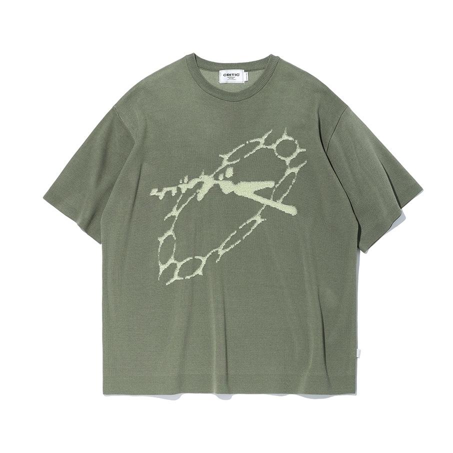 CRITIC MYSTERY WORMHOLE KNIT短Tee