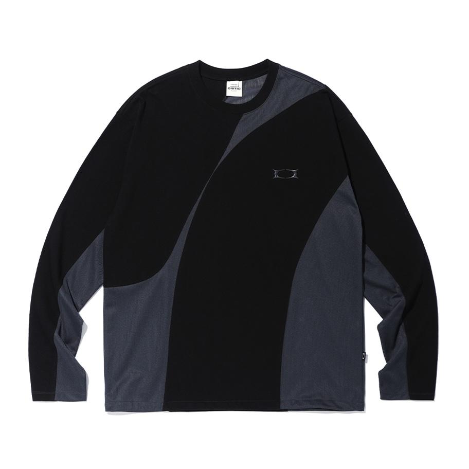 CRITIC INCISION MESH LONG SLEEVE T-SHIRTS長Tee