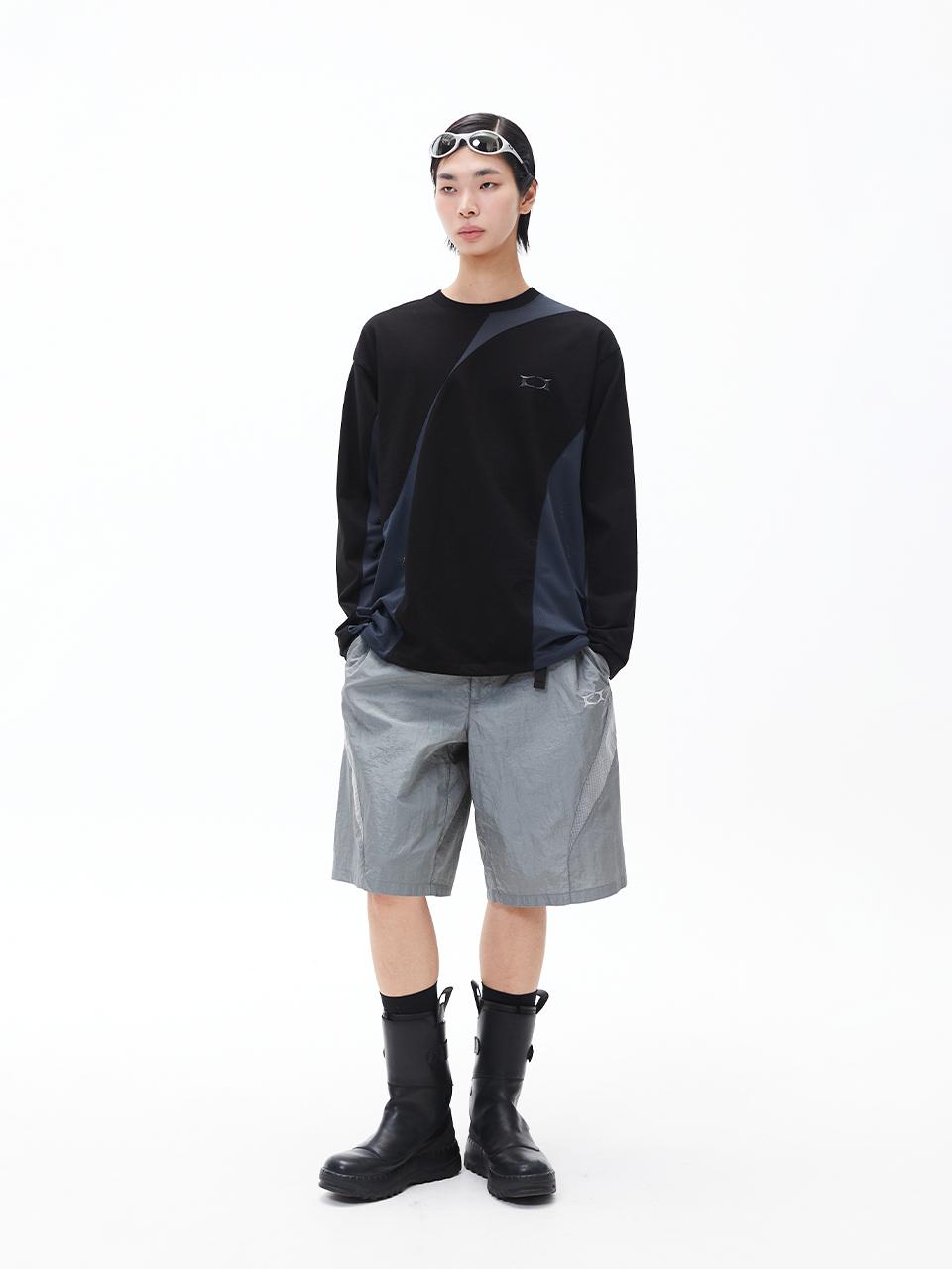 CRITIC INCISION MESH LONG SLEEVE T-SHIRTS長Tee