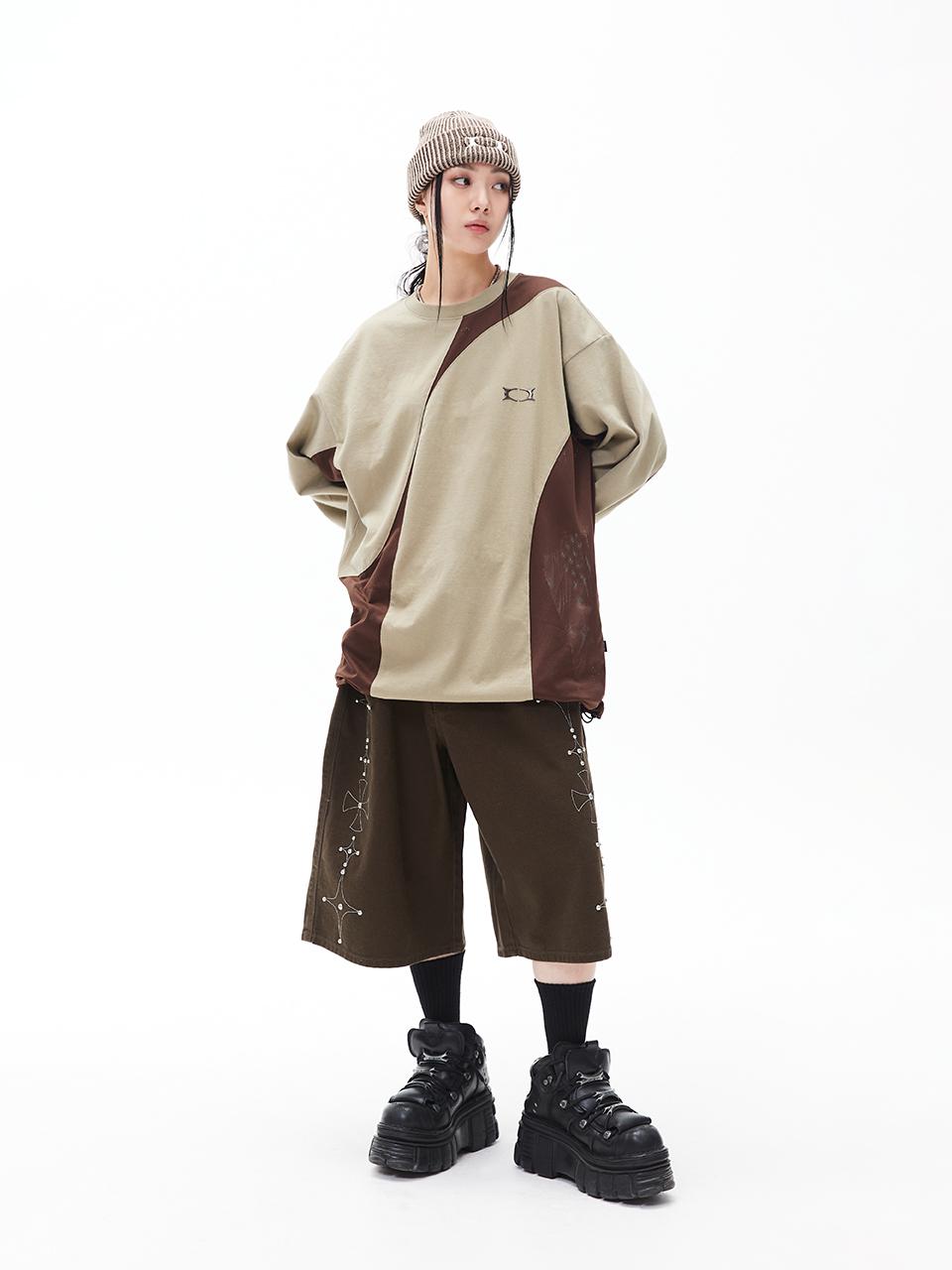 CRITIC INCISION MESH LONG SLEEVE T-SHIRTS長Tee