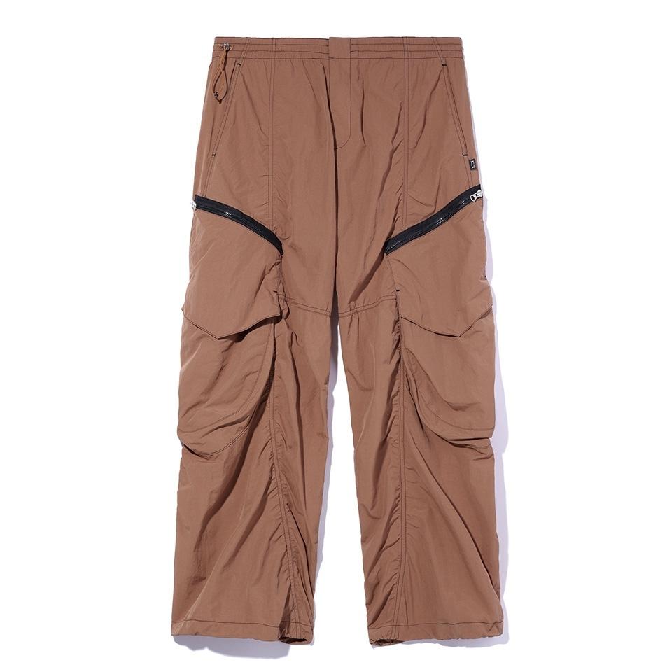 CRITIC GLOSSY CARGO PANTS抓皺工裝尼龍長褲