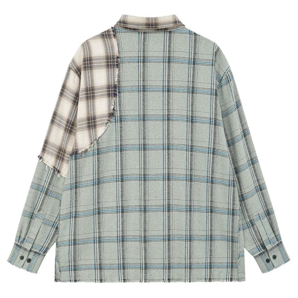 SUPPLIER Switching Vintage Check Shirt長袖襯衫