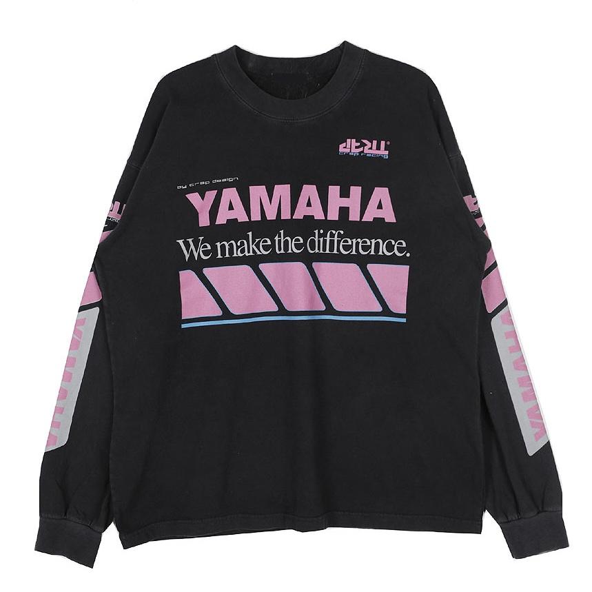 HOLY IN CODE YAMAHA字母印花薄長Tee