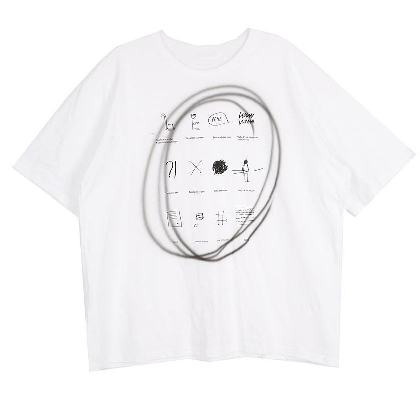 HOLY IN CODE 簡約插圖設計短Tee