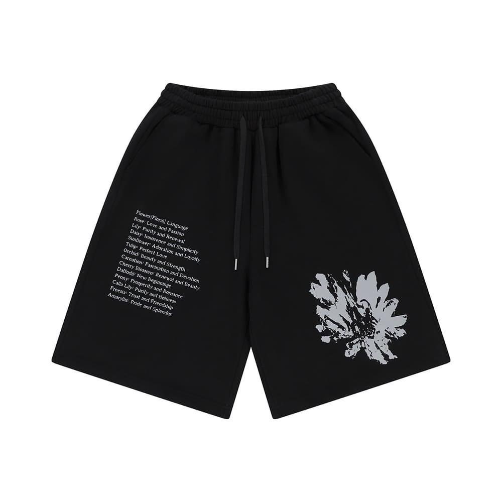 FASTLE Floral Half Sweat Pants