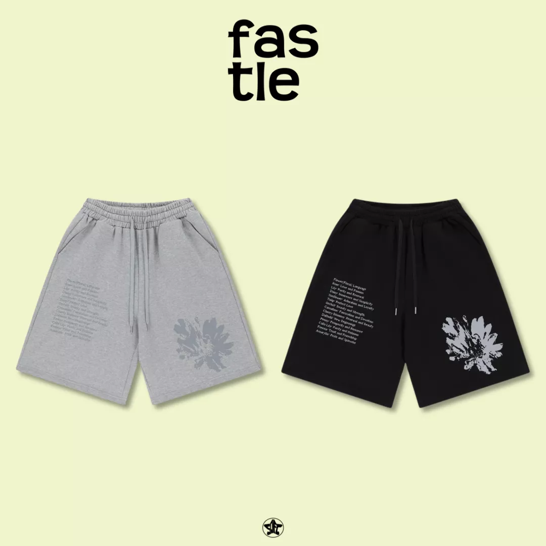 FASTLE Floral Half Sweat Pants