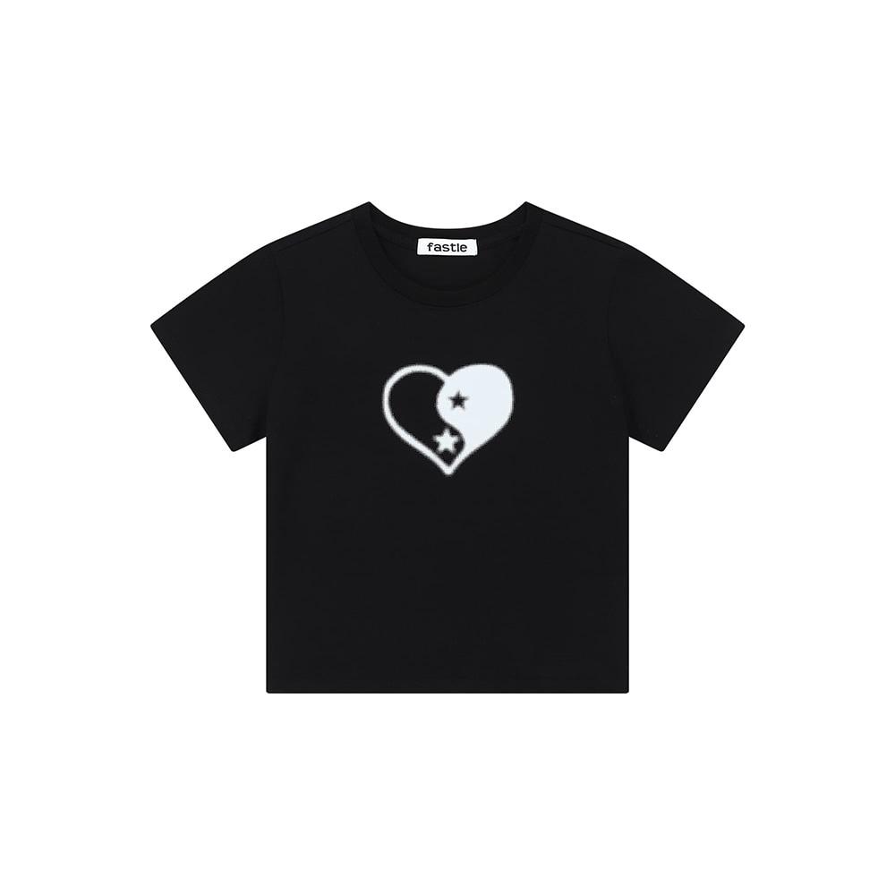 FASTLE 1/2 Heart Yin Yang Tee