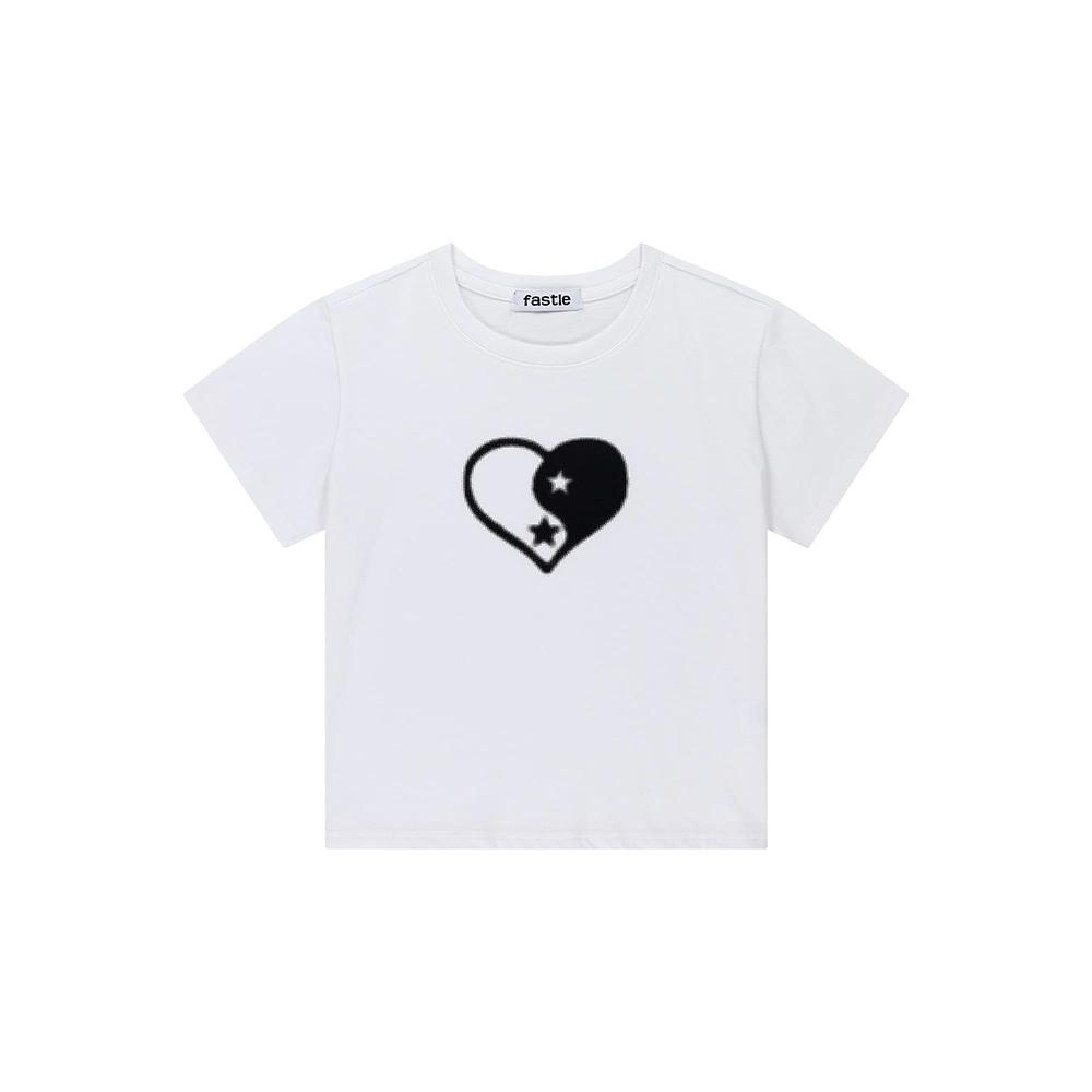 FASTLE 1/2 Heart Yin Yang Tee